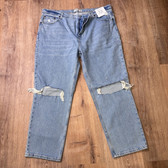 Abercrombie & Fitch The '90s Straight Ultra High Rise NWT - Picture 2 of 8